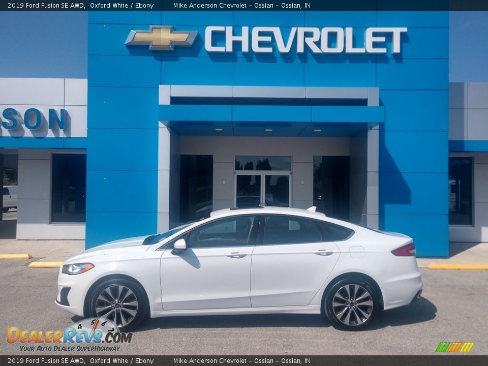 2019 Ford Fusion SE AWD Oxford White / Ebony Photo #1