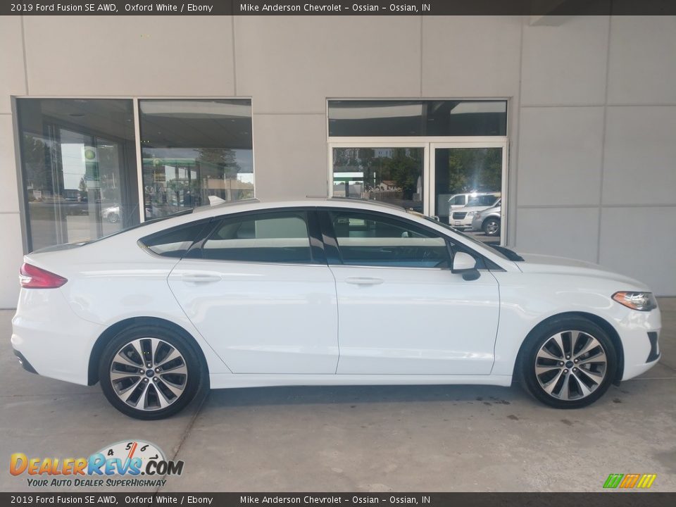 2019 Ford Fusion SE AWD Oxford White / Ebony Photo #3