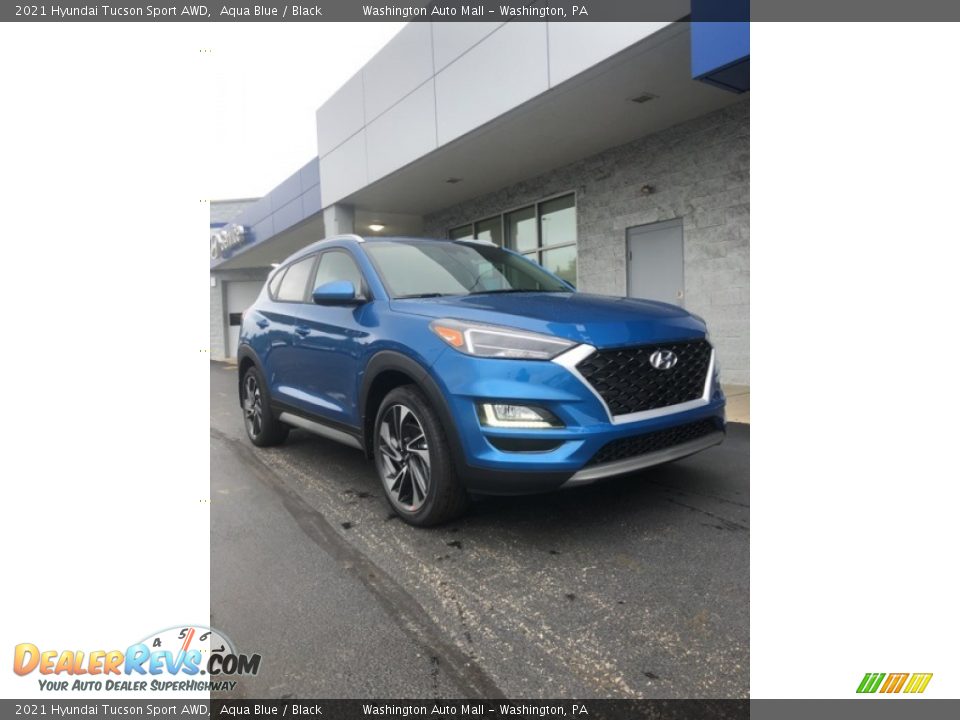 2021 Hyundai Tucson Sport AWD Aqua Blue / Black Photo #1