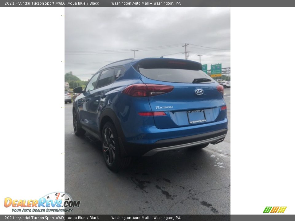 2021 Hyundai Tucson Sport AWD Aqua Blue / Black Photo #4