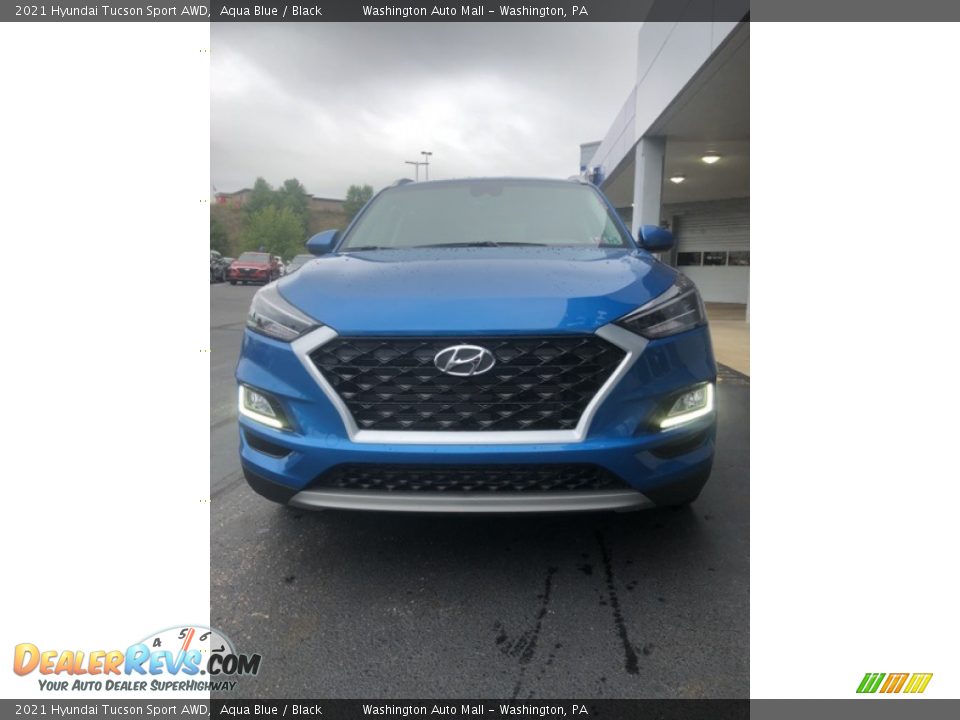 2021 Hyundai Tucson Sport AWD Aqua Blue / Black Photo #5