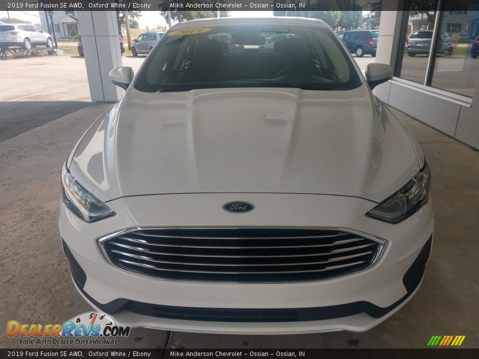 2019 Ford Fusion SE AWD Oxford White / Ebony Photo #9