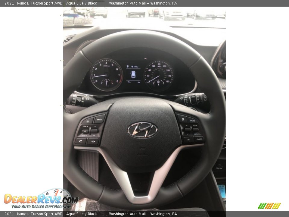 2021 Hyundai Tucson Sport AWD Aqua Blue / Black Photo #10