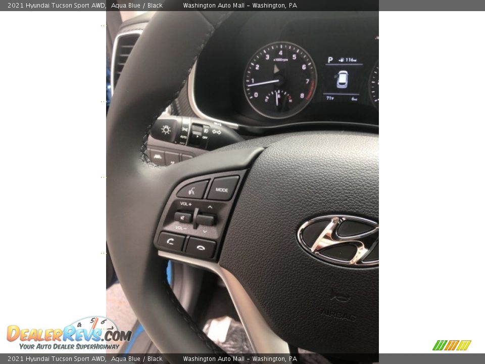 2021 Hyundai Tucson Sport AWD Aqua Blue / Black Photo #11