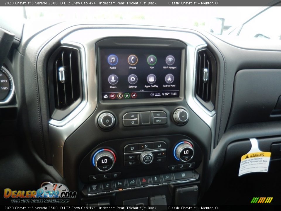 2020 Chevrolet Silverado 2500HD LTZ Crew Cab 4x4 Iridescent Pearl Tricoat / Jet Black Photo #9