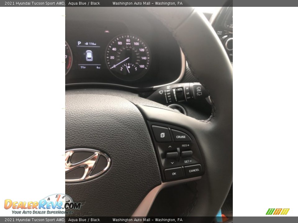 2021 Hyundai Tucson Sport AWD Aqua Blue / Black Photo #12