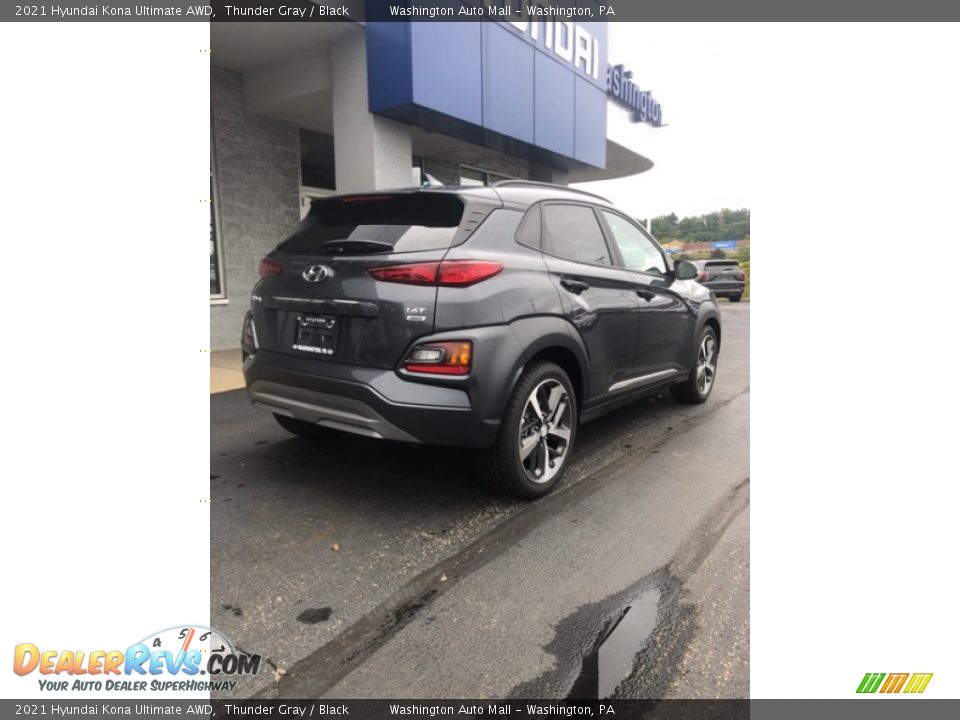 2021 Hyundai Kona Ultimate AWD Thunder Gray / Black Photo #3