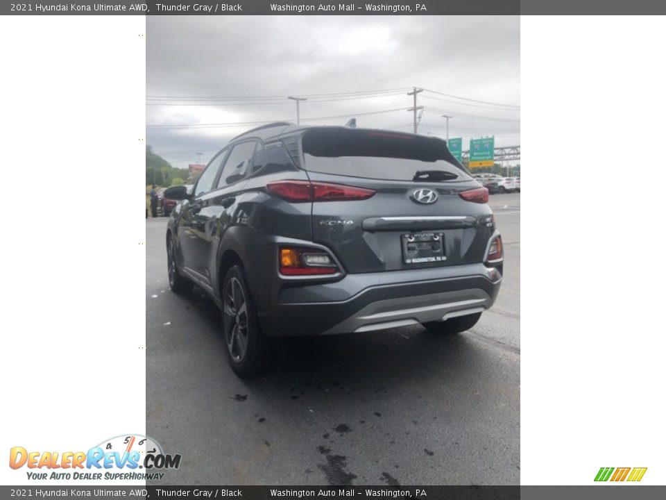 2021 Hyundai Kona Ultimate AWD Thunder Gray / Black Photo #5