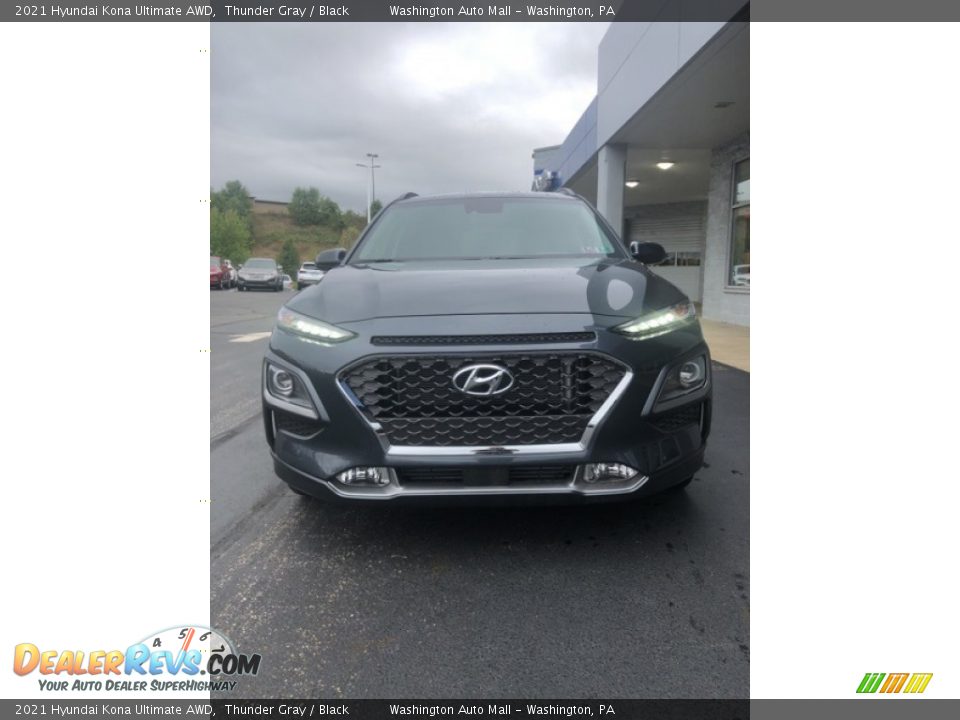 2021 Hyundai Kona Ultimate AWD Thunder Gray / Black Photo #6