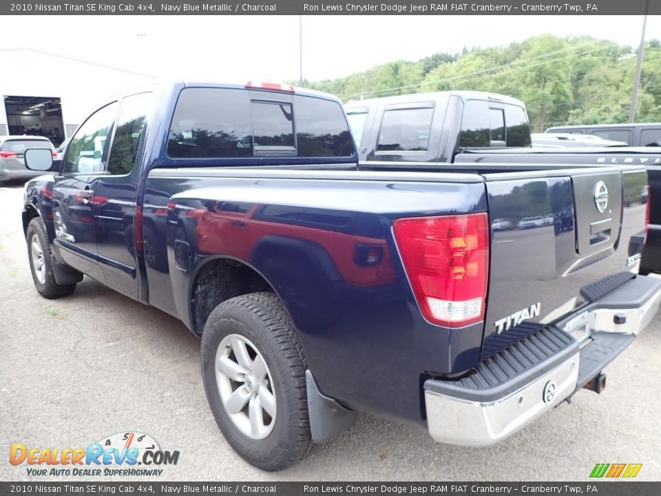 Navy Blue Metallic 2010 Nissan Titan SE King Cab 4x4 Photo #4