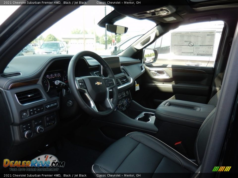 Jet Black Interior - 2021 Chevrolet Suburban Premier 4WD Photo #8
