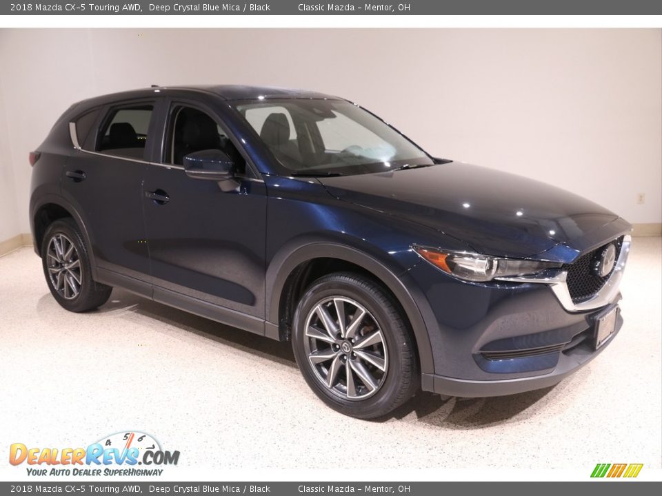 2018 Mazda CX-5 Touring AWD Deep Crystal Blue Mica / Black Photo #1