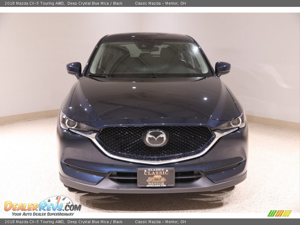 2018 Mazda CX-5 Touring AWD Deep Crystal Blue Mica / Black Photo #2