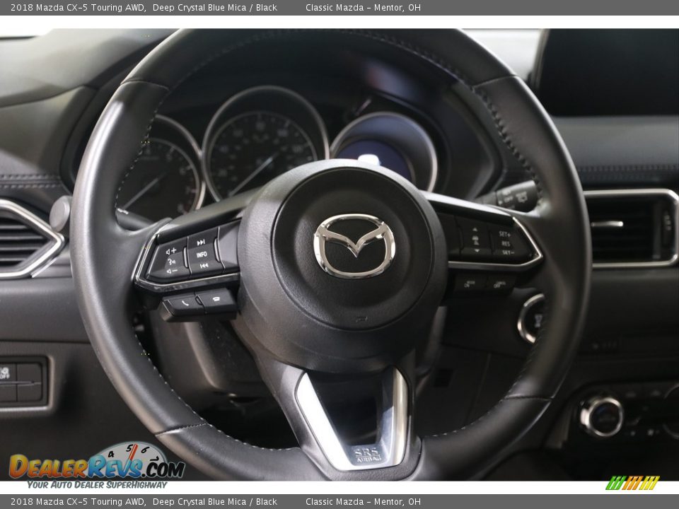 2018 Mazda CX-5 Touring AWD Deep Crystal Blue Mica / Black Photo #6