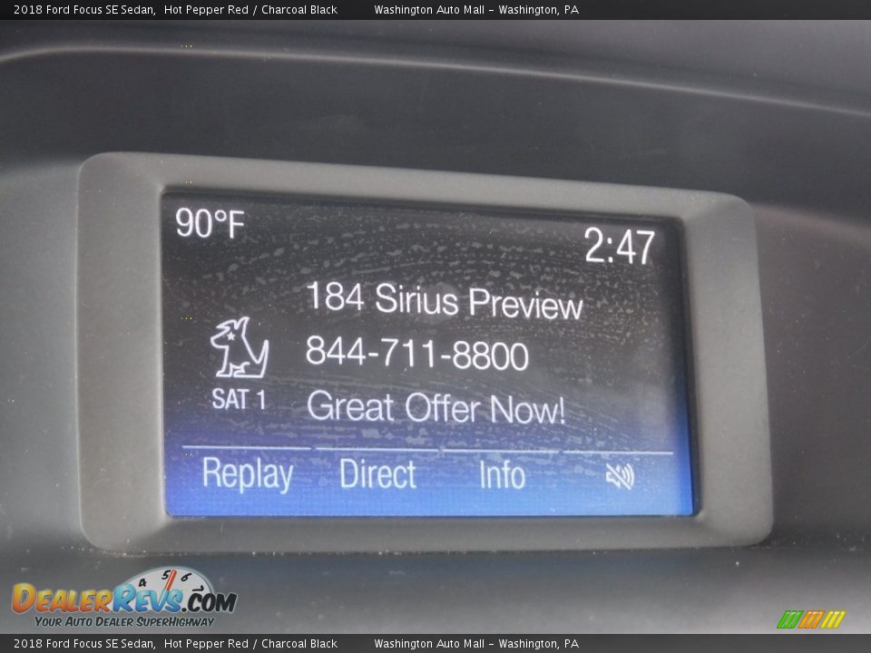 2018 Ford Focus SE Sedan Hot Pepper Red / Charcoal Black Photo #16