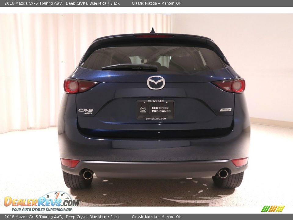 2018 Mazda CX-5 Touring AWD Deep Crystal Blue Mica / Black Photo #16