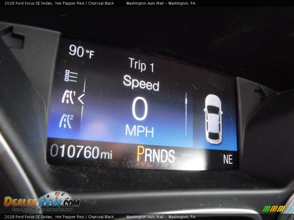 2018 Ford Focus SE Sedan Hot Pepper Red / Charcoal Black Photo #28