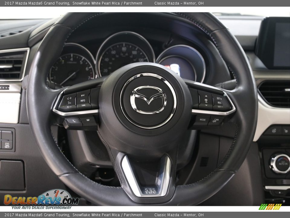 2017 Mazda Mazda6 Grand Touring Snowflake White Pearl Mica / Parchment Photo #6