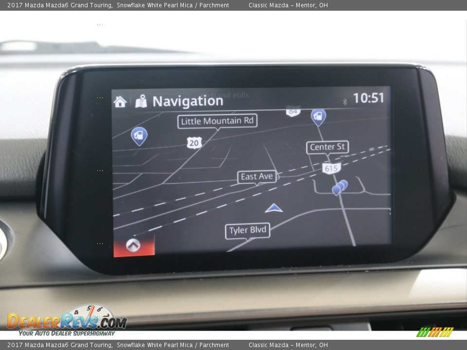 2017 Mazda Mazda6 Grand Touring Snowflake White Pearl Mica / Parchment Photo #9