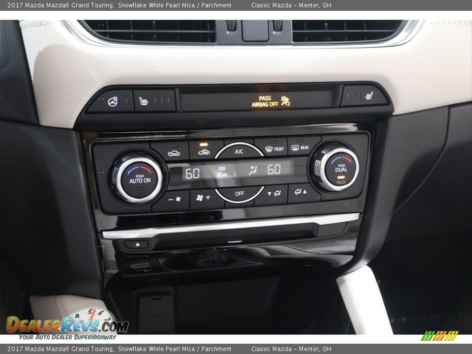 2017 Mazda Mazda6 Grand Touring Snowflake White Pearl Mica / Parchment Photo #10