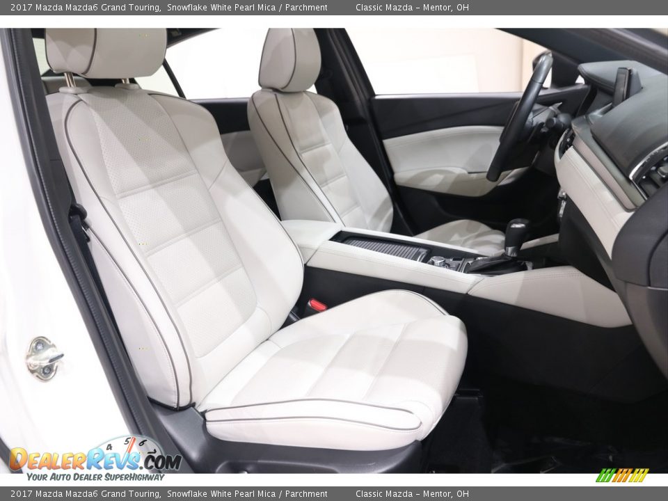 2017 Mazda Mazda6 Grand Touring Snowflake White Pearl Mica / Parchment Photo #12