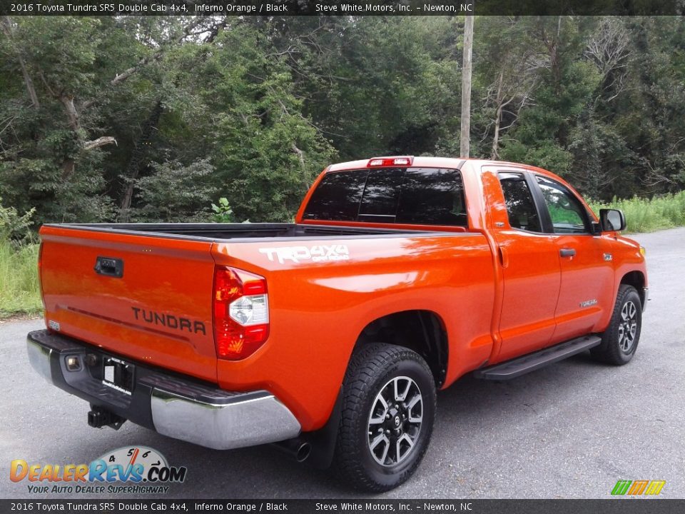 2016 Toyota Tundra SR5 Double Cab 4x4 Inferno Orange / Black Photo #6