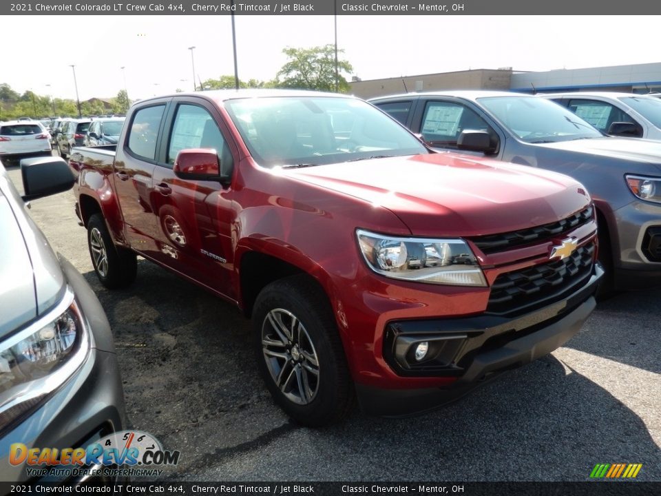 2021 Chevrolet Colorado LT Crew Cab 4x4 Cherry Red Tintcoat / Jet Black Photo #3