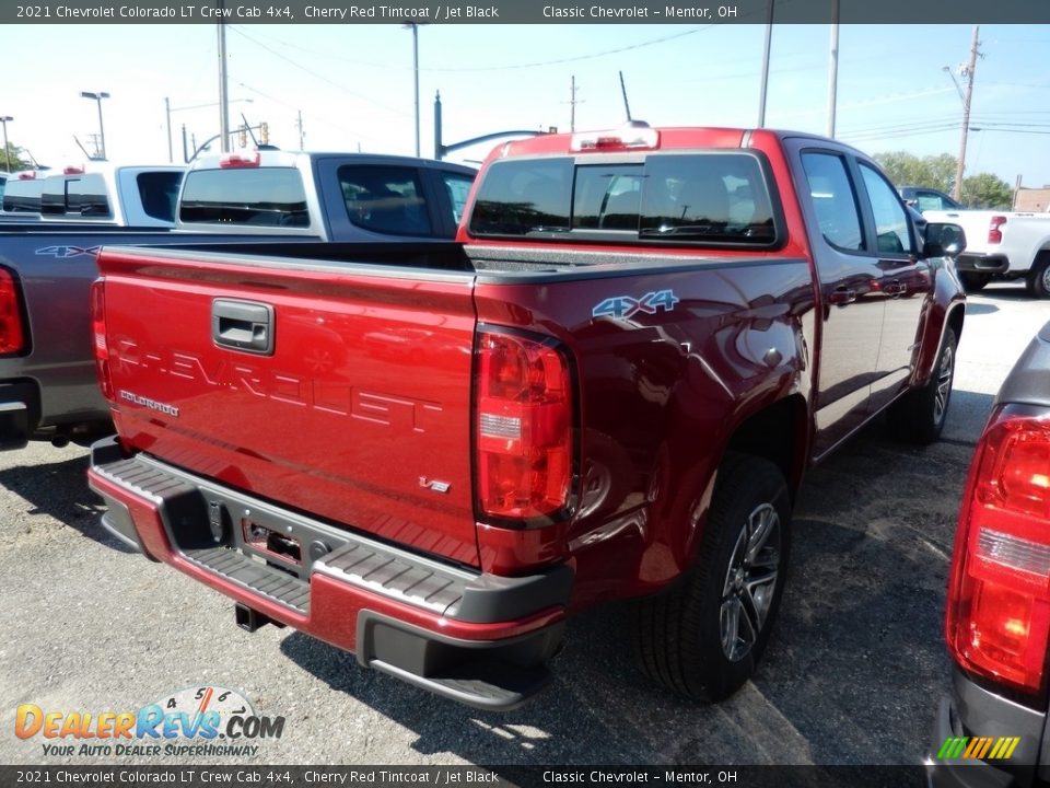 2021 Chevrolet Colorado LT Crew Cab 4x4 Cherry Red Tintcoat / Jet Black Photo #4