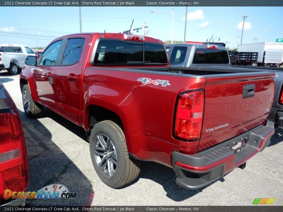 2021 Chevrolet Colorado LT Crew Cab 4x4 Cherry Red Tintcoat / Jet Black Photo #5