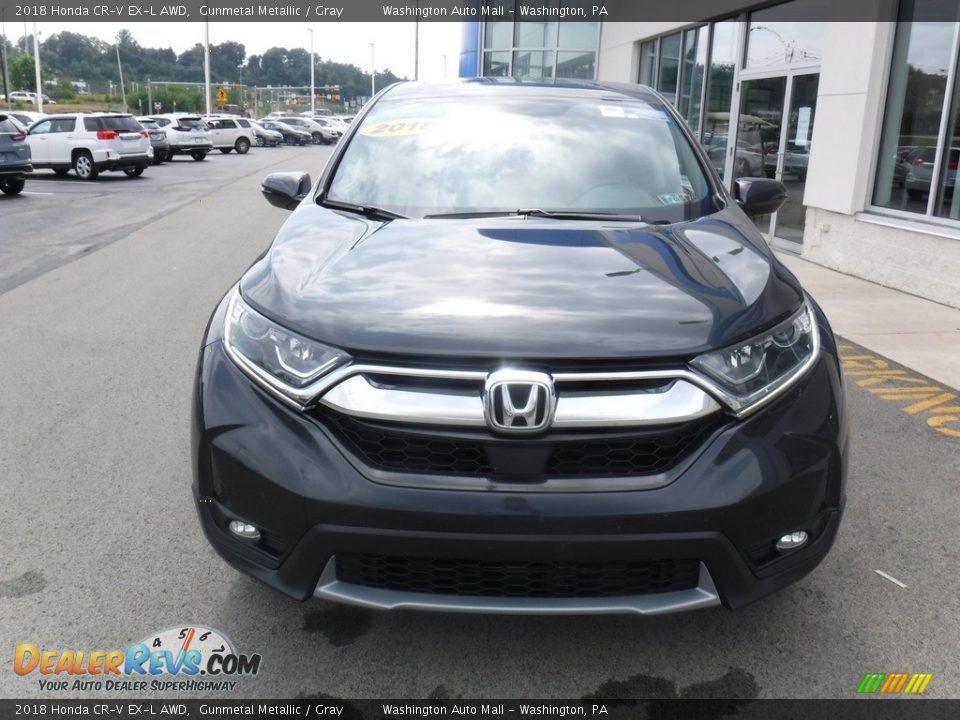 2018 Honda CR-V EX-L AWD Gunmetal Metallic / Gray Photo #5