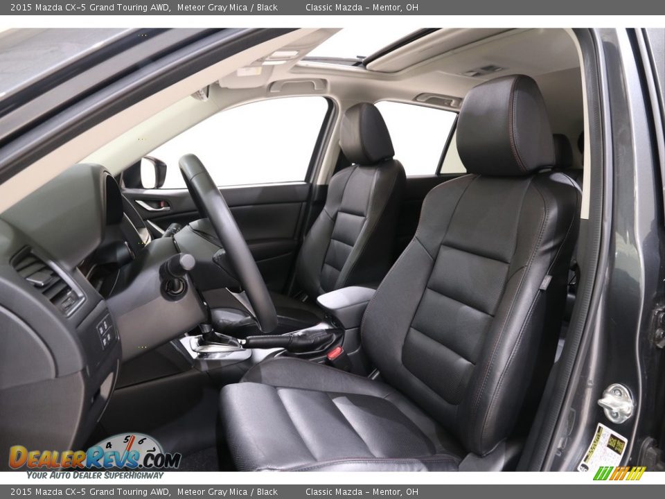 Black Interior - 2015 Mazda CX-5 Grand Touring AWD Photo #5