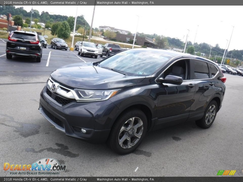 2018 Honda CR-V EX-L AWD Gunmetal Metallic / Gray Photo #6