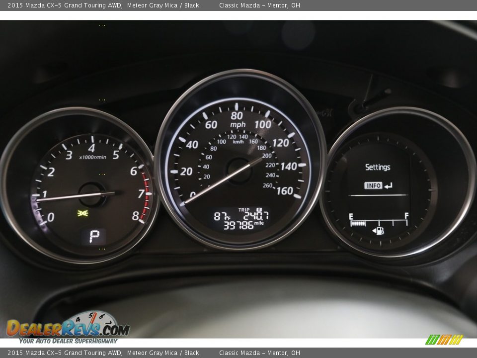 2015 Mazda CX-5 Grand Touring AWD Gauges Photo #7