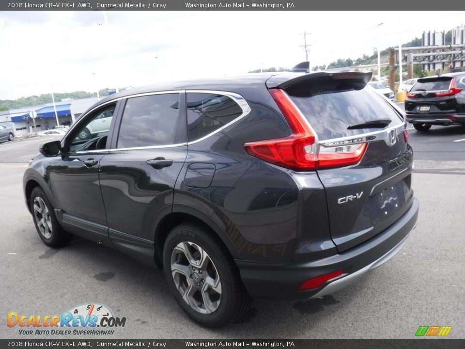 2018 Honda CR-V EX-L AWD Gunmetal Metallic / Gray Photo #8