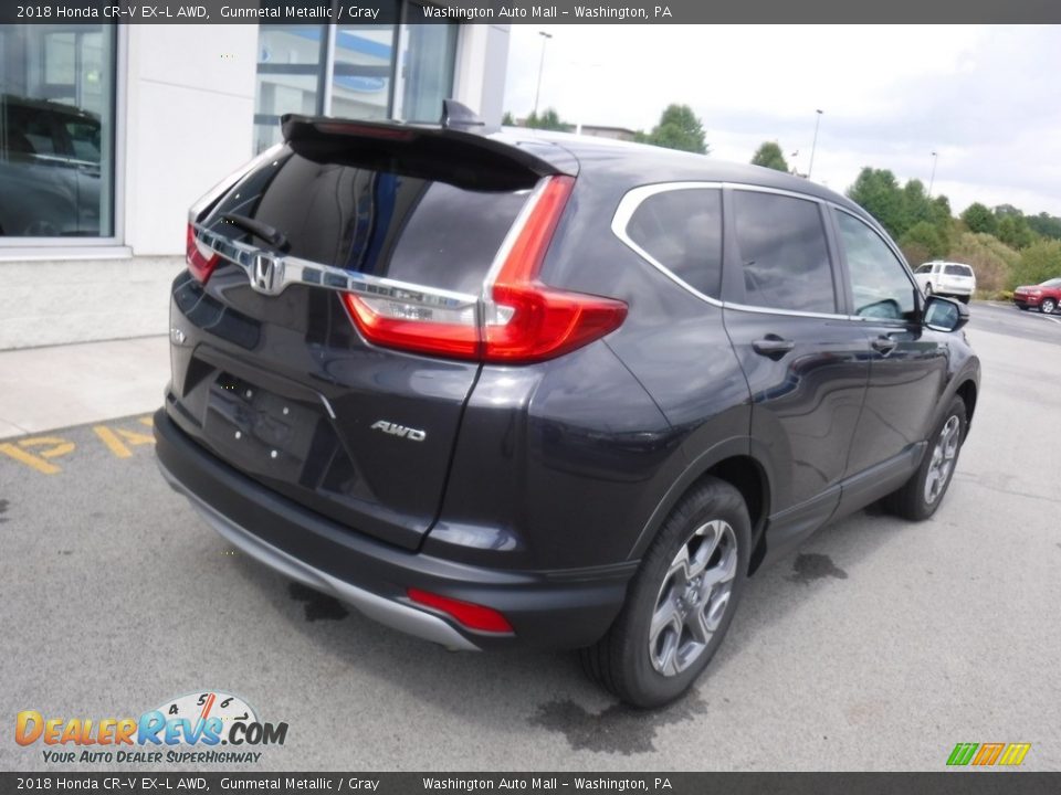 2018 Honda CR-V EX-L AWD Gunmetal Metallic / Gray Photo #10