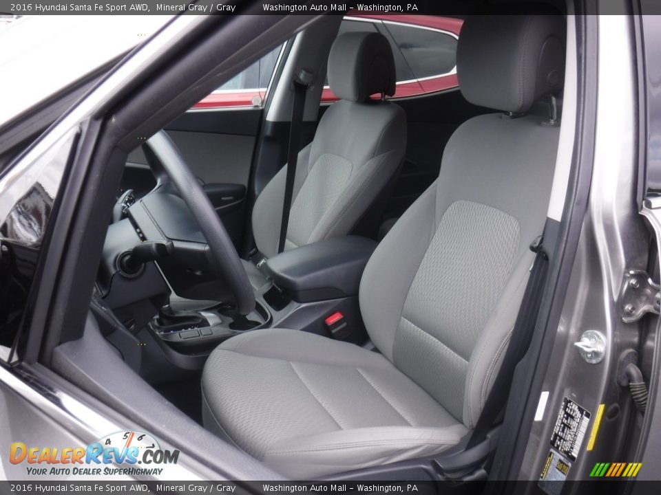 Front Seat of 2016 Hyundai Santa Fe Sport AWD Photo #13