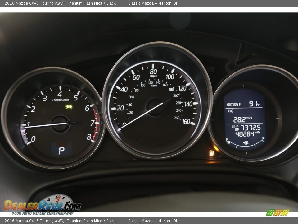 2016 Mazda CX-5 Touring AWD Titanium Flash Mica / Black Photo #7