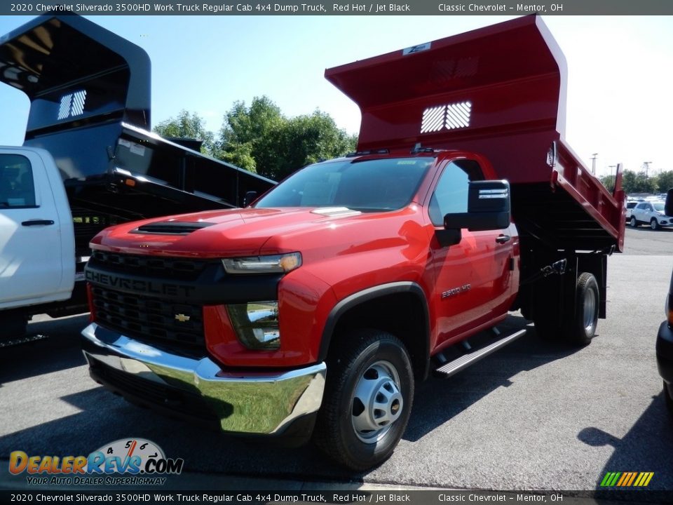 2020 Chevrolet Silverado 3500HD Work Truck Regular Cab 4x4 Dump Truck Red Hot / Jet Black Photo #1