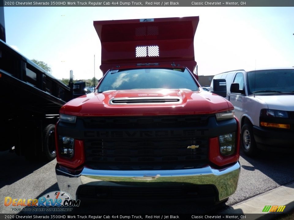 2020 Chevrolet Silverado 3500HD Work Truck Regular Cab 4x4 Dump Truck Red Hot / Jet Black Photo #2