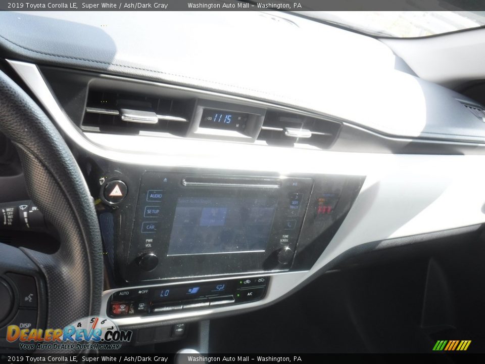 2019 Toyota Corolla LE Super White / Ash/Dark Gray Photo #3
