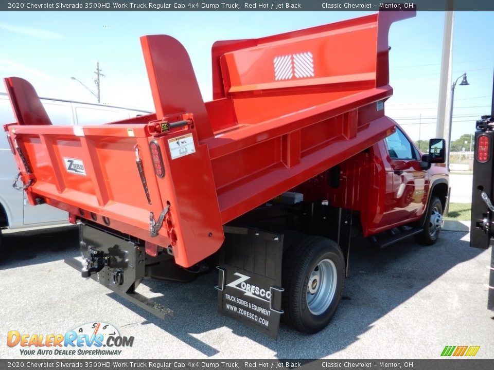 2020 Chevrolet Silverado 3500HD Work Truck Regular Cab 4x4 Dump Truck Red Hot / Jet Black Photo #4