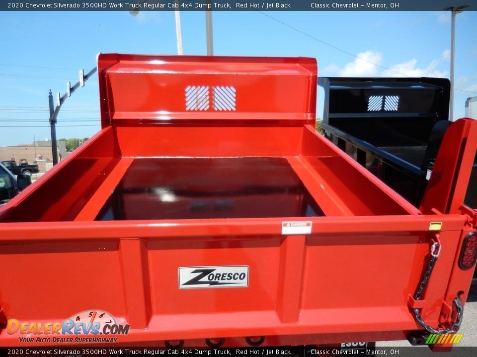 2020 Chevrolet Silverado 3500HD Work Truck Regular Cab 4x4 Dump Truck Red Hot / Jet Black Photo #6