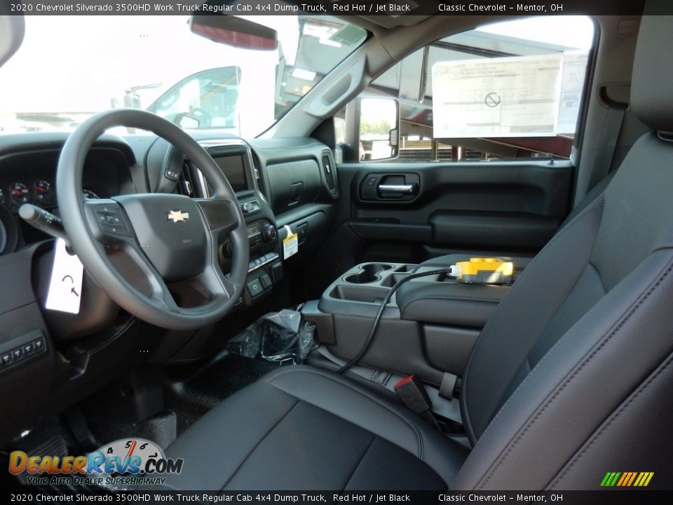 2020 Chevrolet Silverado 3500HD Work Truck Regular Cab 4x4 Dump Truck Red Hot / Jet Black Photo #7