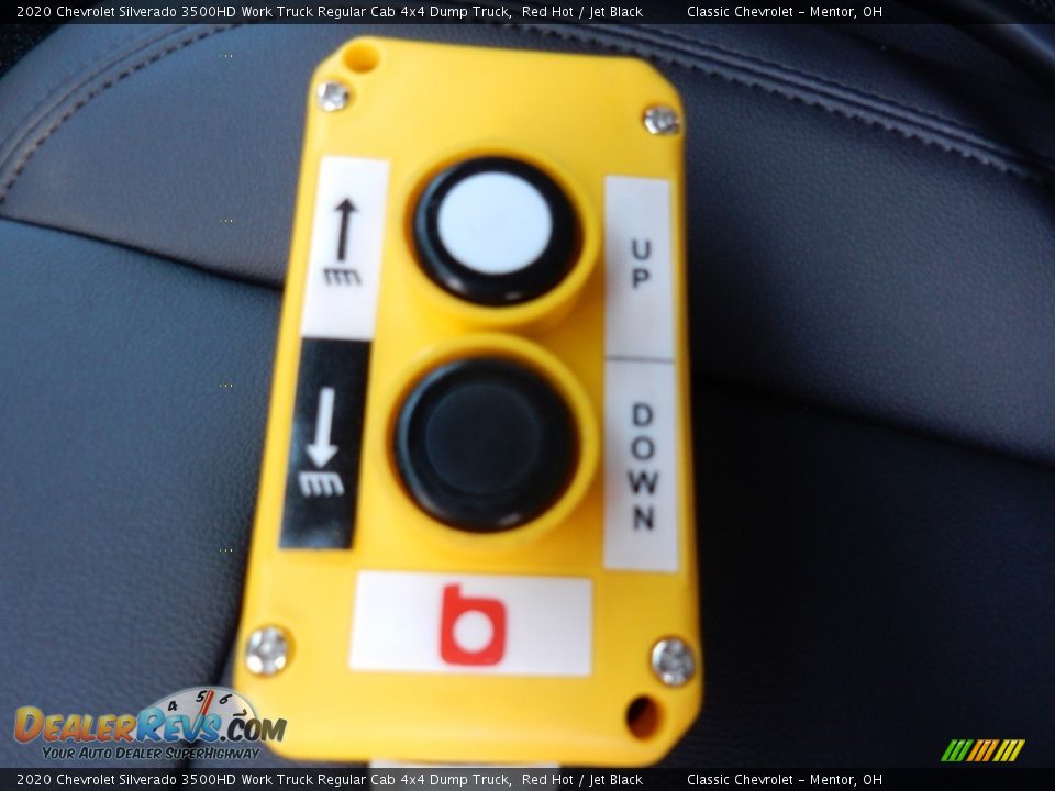 2020 Chevrolet Silverado 3500HD Work Truck Regular Cab 4x4 Dump Truck Red Hot / Jet Black Photo #8