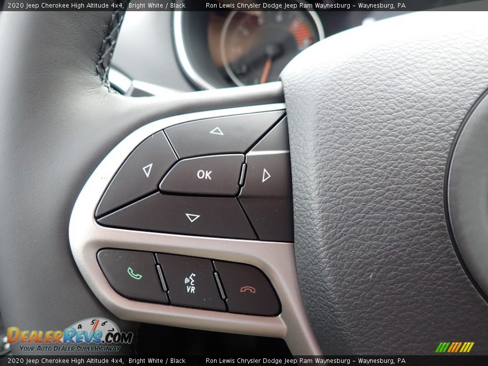 2020 Jeep Cherokee High Altitude 4x4 Bright White / Black Photo #16