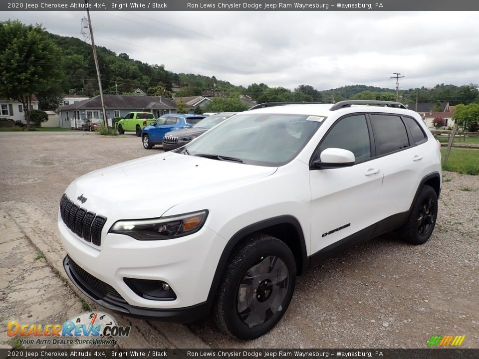 2020 Jeep Cherokee Altitude 4x4 Bright White / Black Photo #1
