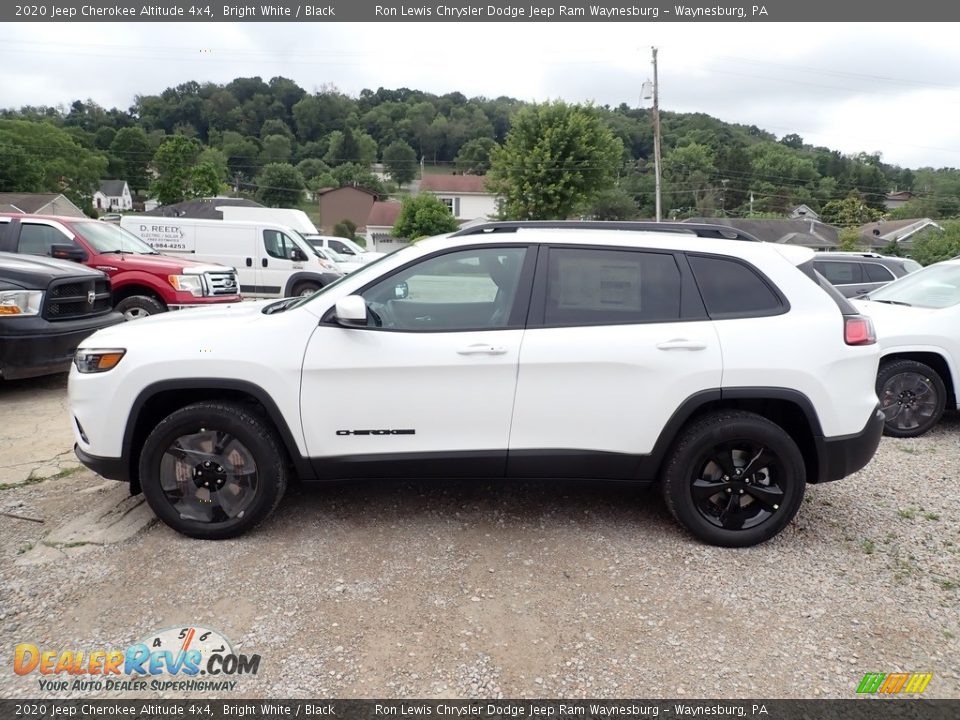 2020 Jeep Cherokee Altitude 4x4 Bright White / Black Photo #2