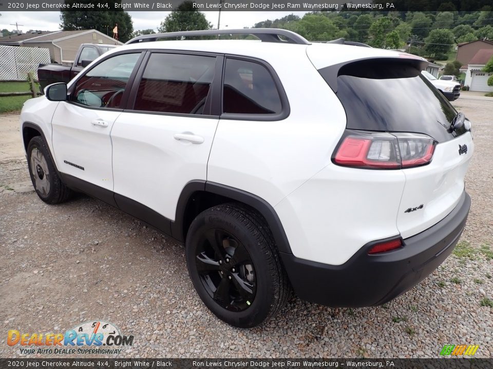 2020 Jeep Cherokee Altitude 4x4 Bright White / Black Photo #3