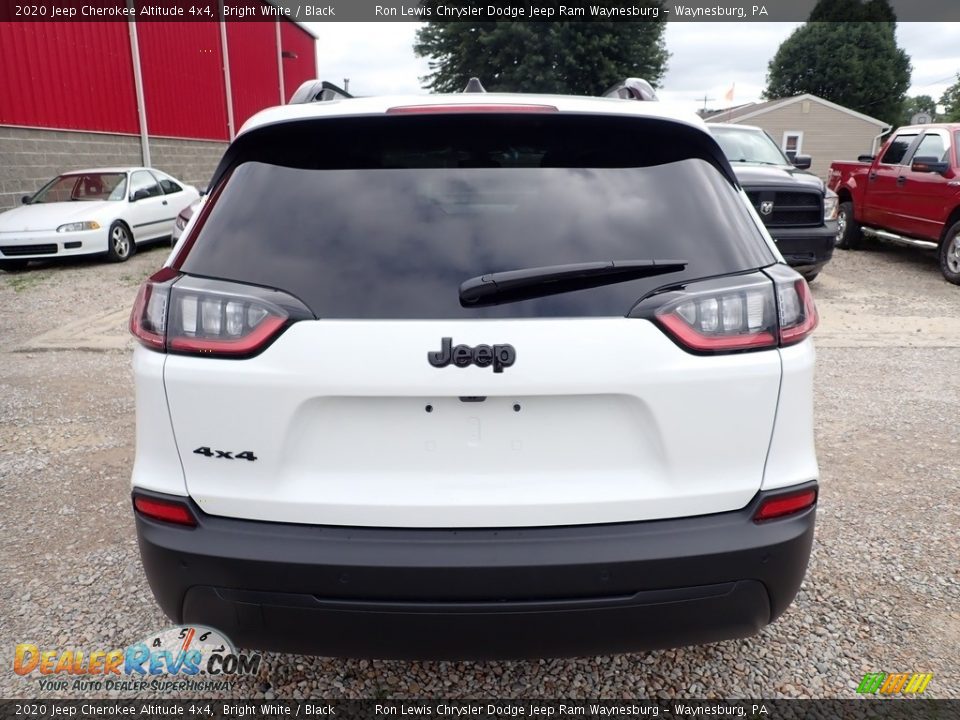 2020 Jeep Cherokee Altitude 4x4 Bright White / Black Photo #4