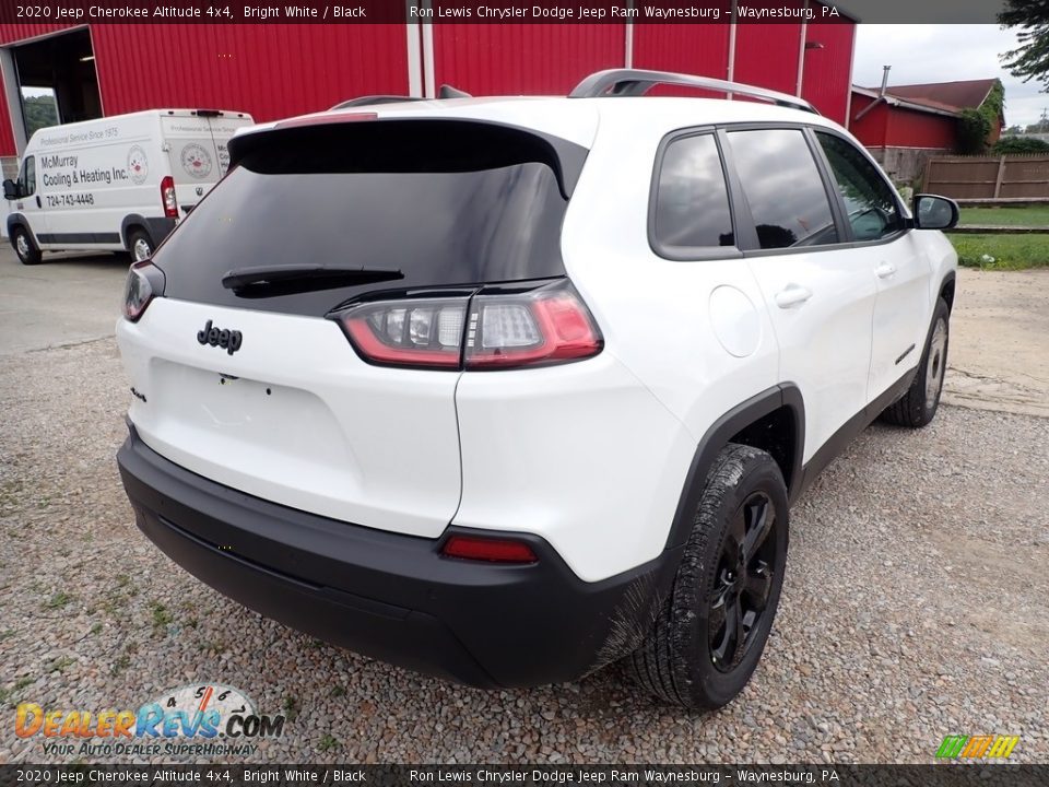 2020 Jeep Cherokee Altitude 4x4 Bright White / Black Photo #5